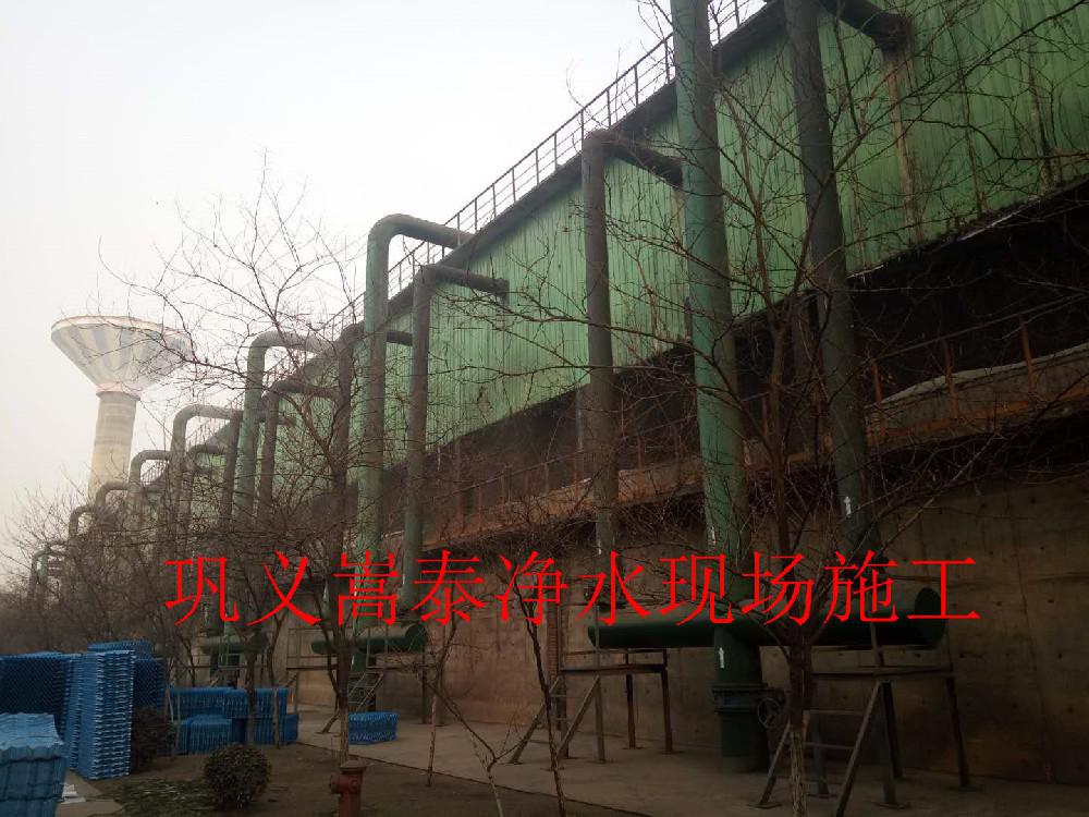 河北鋼廠散熱塔S波填料及收水器安裝更換施工！